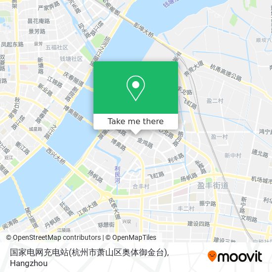 国家电网充电站(杭州市萧山区奥体御金台) map