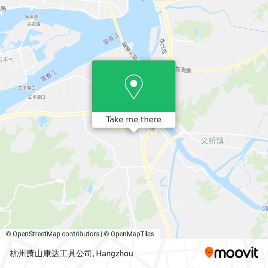 杭州萧山康达工具公司 map