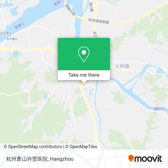 杭州萧山许贤医院 map