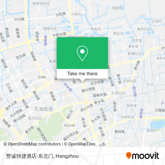 赞诚快捷酒店-东北门 map