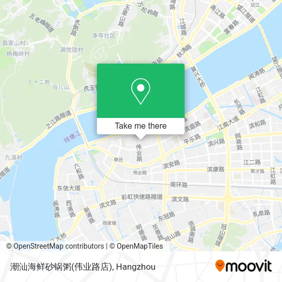 潮汕海鲜砂锅粥(伟业路店) map