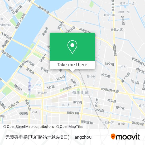 无障碍电梯(飞虹路站地铁站B口) map