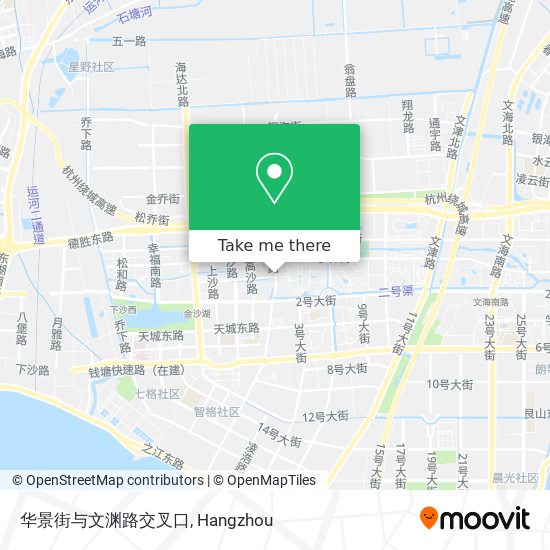 华景街与文渊路交叉口 map