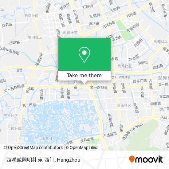 西溪诚园明礼苑-西门 map