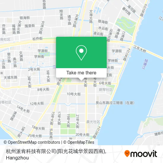 杭州派肯科技有限公司(阳光花城华景园西南) map