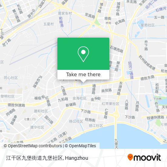 江干区九堡街道九堡社区 map
