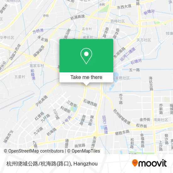 杭州绕城公路/杭海路(路口) map