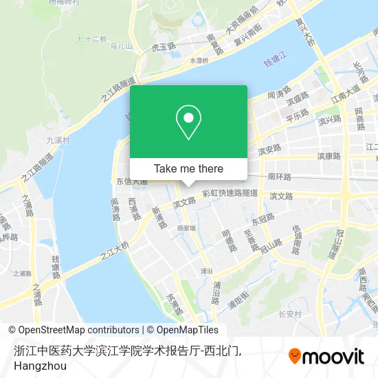 浙江中医药大学滨江学院学术报告厅-西北门 map