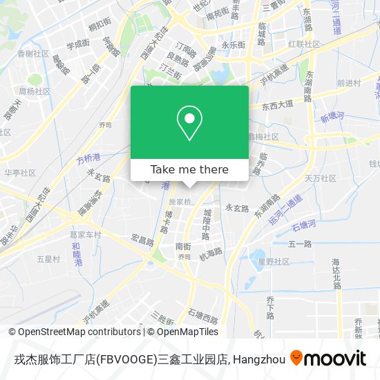 戎杰服饰工厂店(FBVOOGE)三鑫工业园店 map