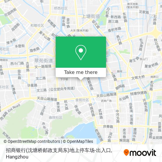 招商银行(沈塘桥邮政支局东)地上停车场-出入口 map