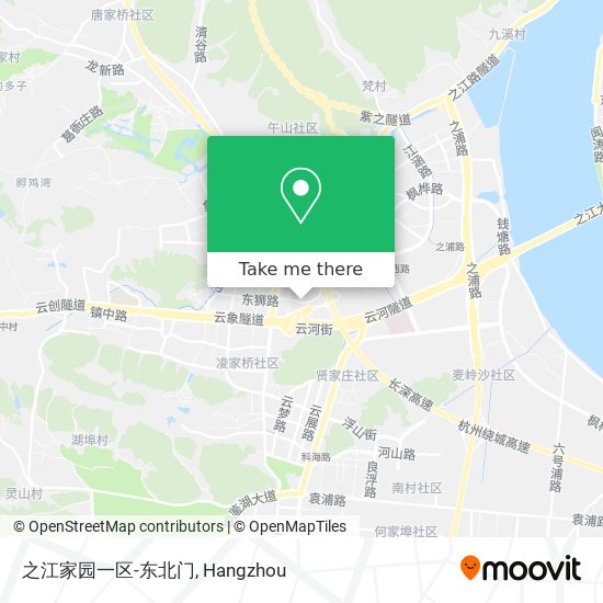 之江家园一区-东北门 map