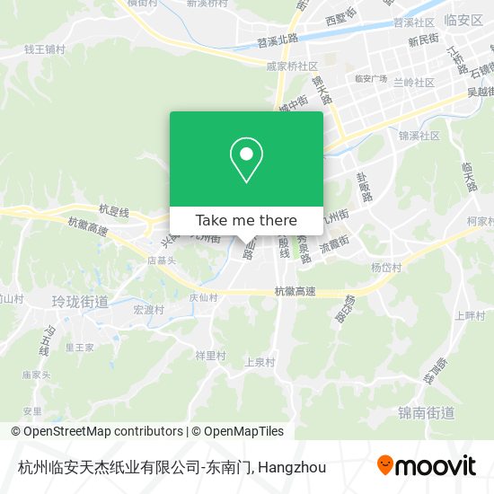 杭州临安天杰纸业有限公司-东南门 map