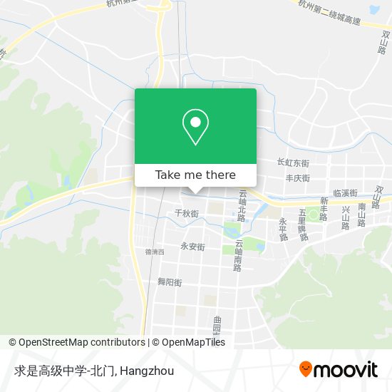求是高级中学-北门 map