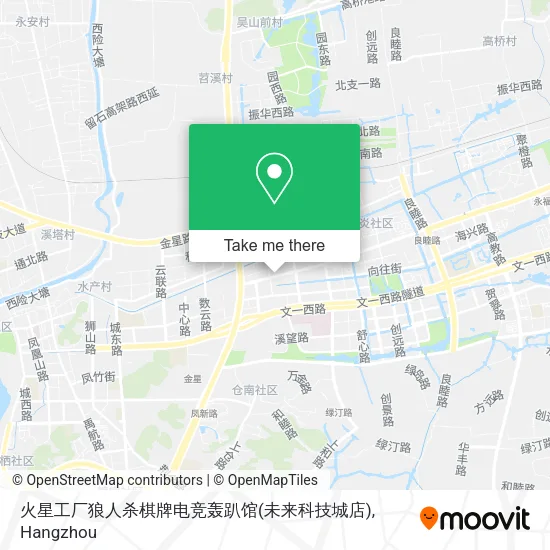火星工厂狼人杀棋牌电竞轰趴馆(未来科技城店) map