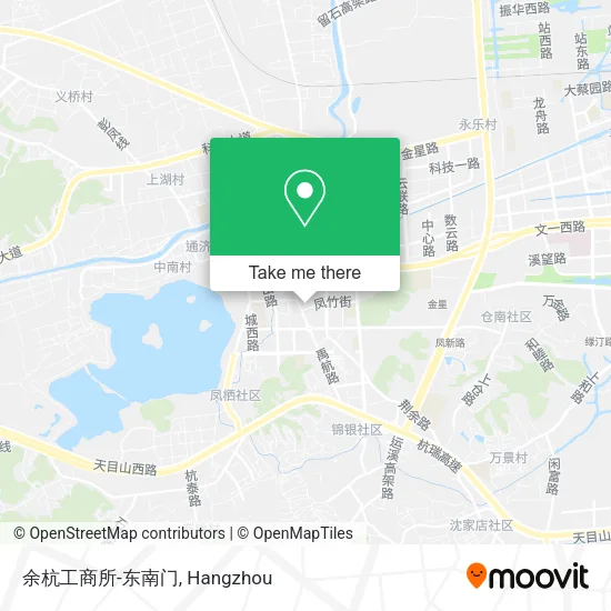 余杭工商所-东南门 map
