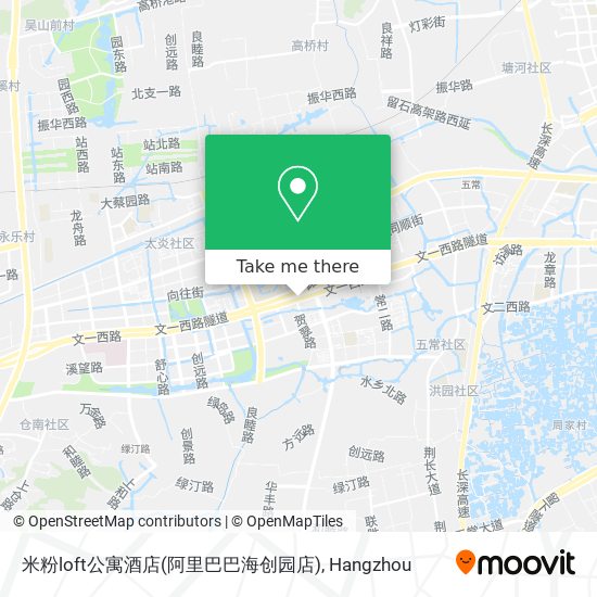 米粉loft公寓酒店(阿里巴巴海创园店) map