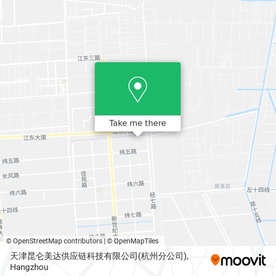 天津昆仑美达供应链科技有限公司(杭州分公司) map