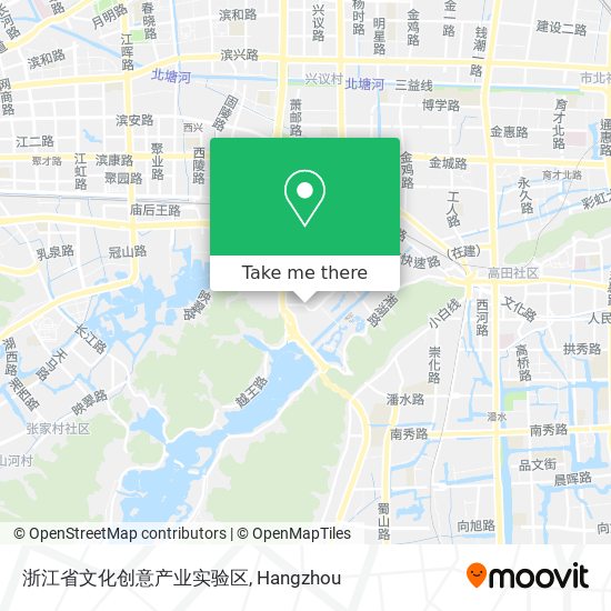 浙江省文化创意产业实验区 map