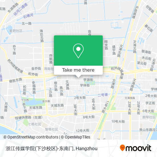 浙江传媒学院(下沙校区)-东南门 map