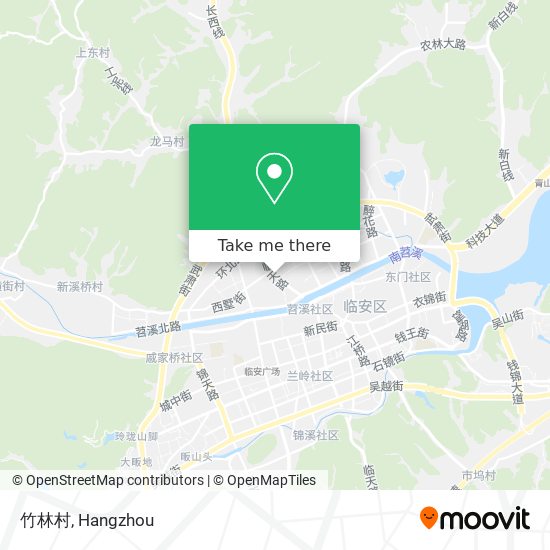 竹林村 map