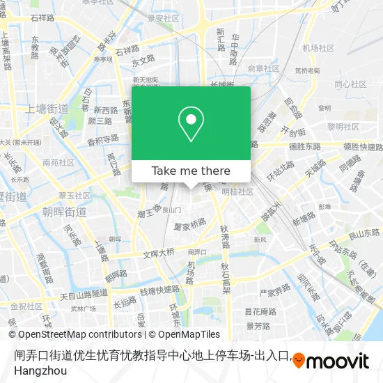 闸弄口街道优生忧育忧教指导中心地上停车场-出入口 map