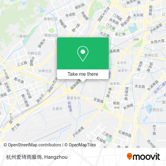 杭州爱琦雨服饰 map