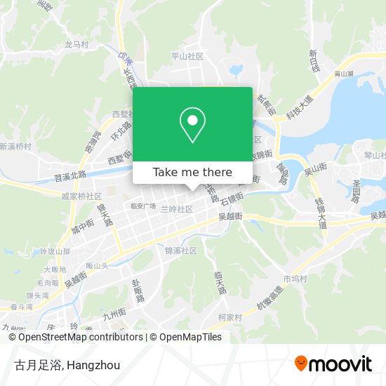 古月足浴 map
