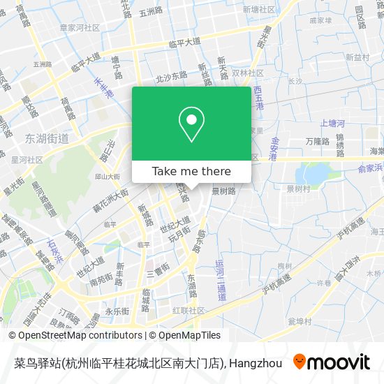 菜鸟驿站(杭州临平桂花城北区南大门店) map