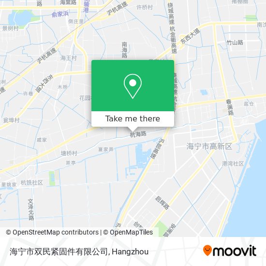 海宁市双民紧固件有限公司 map