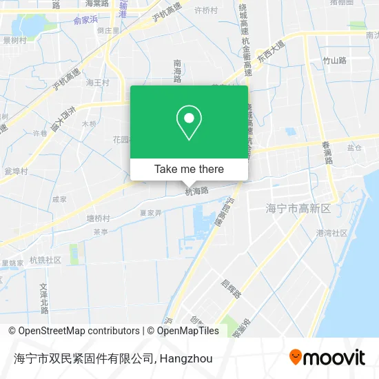 海宁市双民紧固件有限公司 map