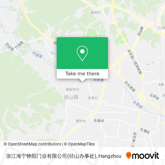 浙江海宁铮阳门业有限公司(径山办事处) map