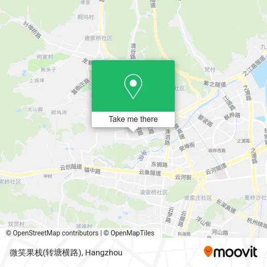 微笑果栈(转塘横路) map