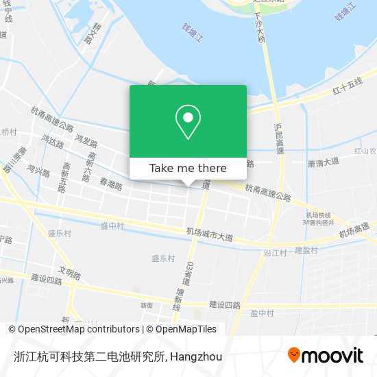 浙江杭可科技第二电池研究所 map