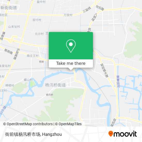 衙前镇杨汛桥市场 map