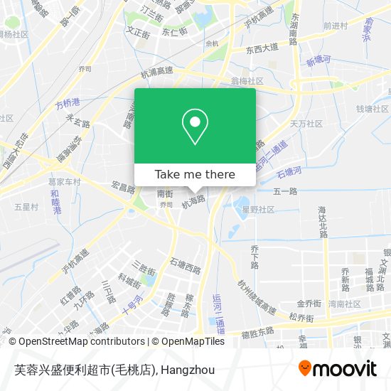 芙蓉兴盛便利超市(毛桃店) map
