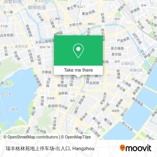 瑞丰格林苑地上停车场-出入口 map