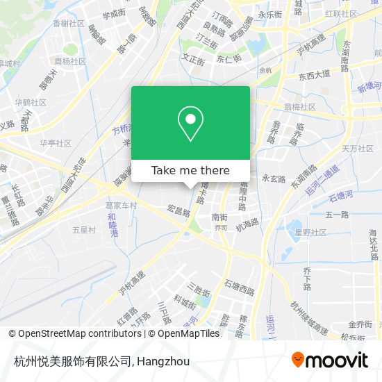 杭州悦美服饰有限公司 map