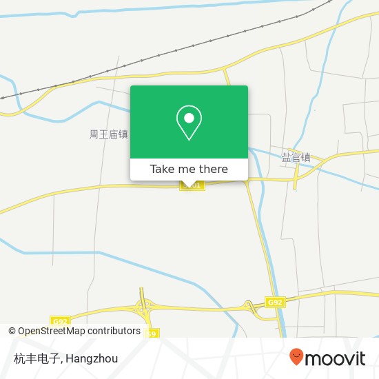 杭丰电子 map