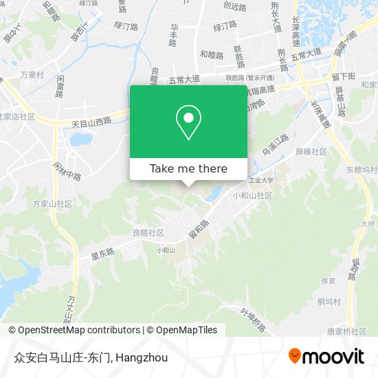 众安白马山庄-东门 map