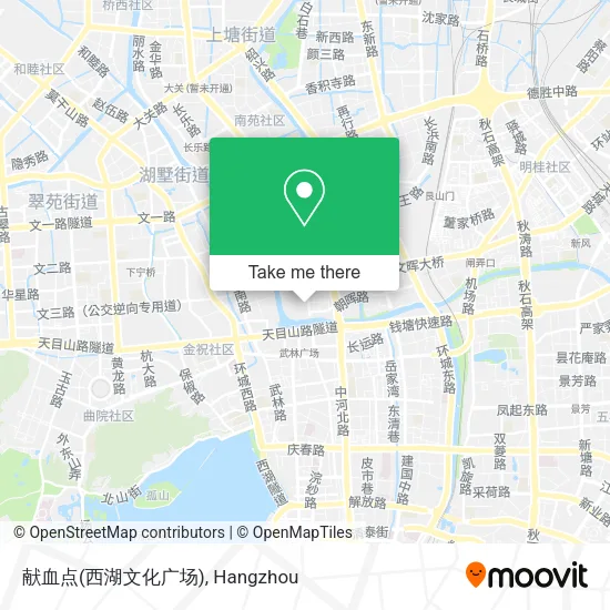 献血点(西湖文化广场) map