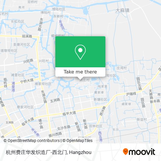 杭州费庄华发织造厂-西北门 map