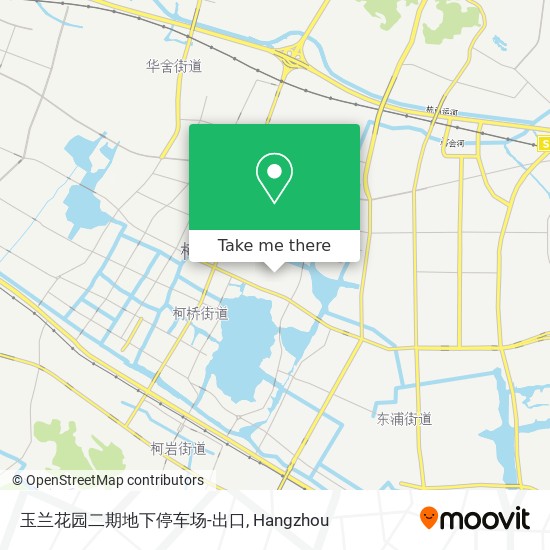 玉兰花园二期地下停车场-出口 map