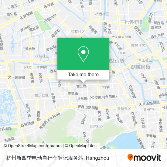 杭州新四季电动自行车登记服务站 map