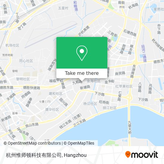 杭州惟师顿科技有限公司 map