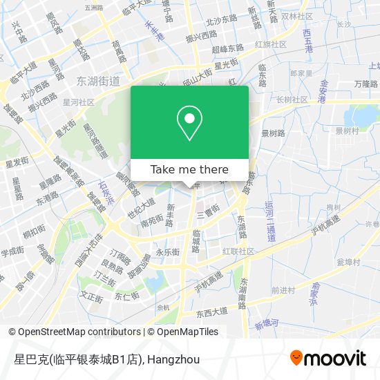 星巴克(临平银泰城B1店) map