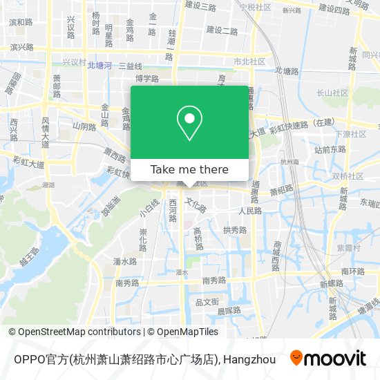 OPPO官方(杭州萧山萧绍路市心广场店) map