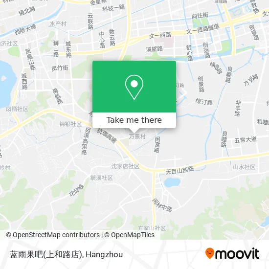 蓝雨果吧(上和路店) map