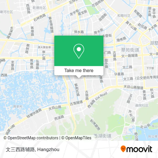 文三西路辅路 map
