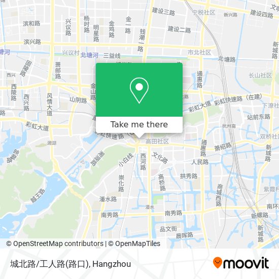 城北路/工人路(路口) map