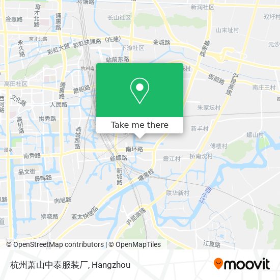 杭州萧山中泰服装厂 map